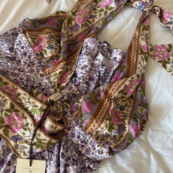 Spell Sienna Halter Maxi Dress Boho Floral NWT sz XXL - Picture 5 of 6